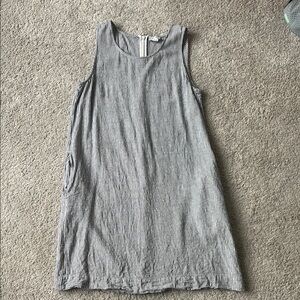 J Crew Linen Blend Sleeveless Dress